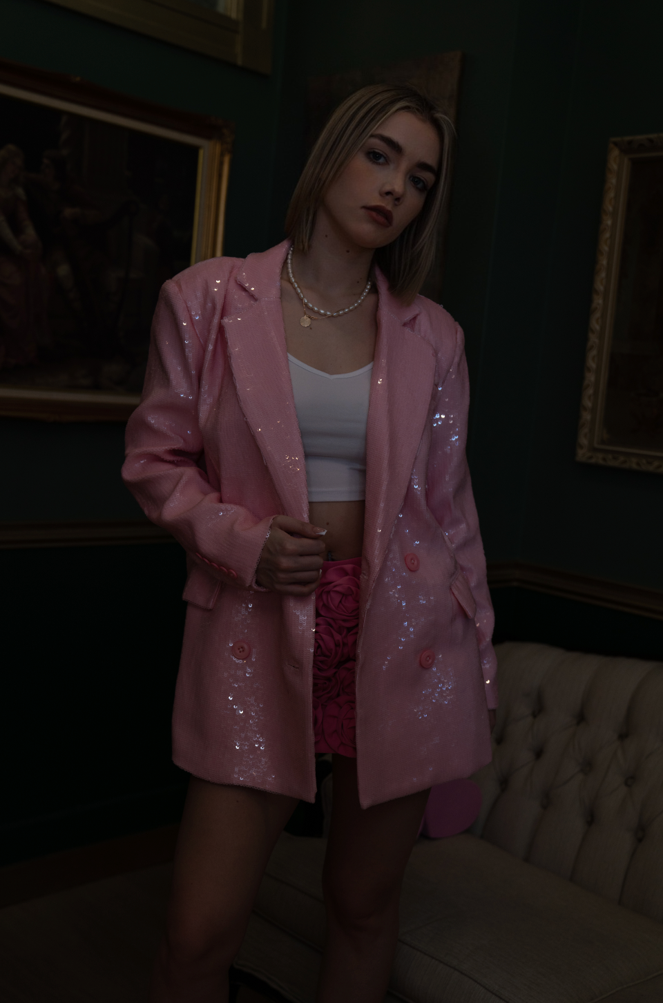 ELYSIA Sequinned Blazer Dress | SuGolden Design ELYSIA Sequinned Blazer Dress | SuGolden Design