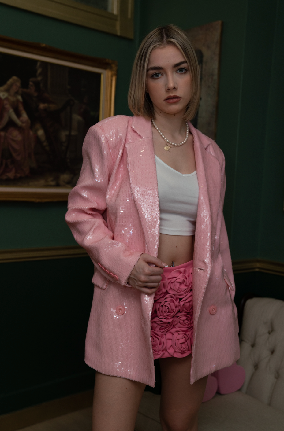 ELYSIA Sequinned Blazer Dress | SuGolden Design ELYSIA Sequinned Blazer Dress | SuGolden Design